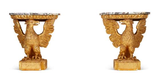 A PAIR OF GEORGE II STYLE GILTWOOD CONSOLES - photo 4