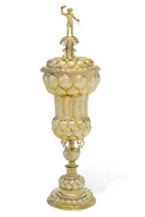 A GERMAN SILVER-GILT CUP AND COVER