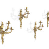 A MATCHED SET OF FOUR LOUIS XV ORMOLU THREE-BRANCH WALL-LIGHTS - photo 3