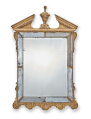 A GEORGE I GILTWOOD MIRROR