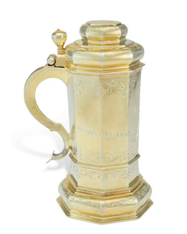 A GERMAN SILVER-GILT PEG TANKARD - photo 3