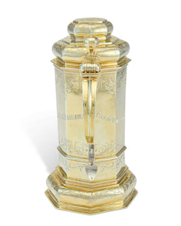 A GERMAN SILVER-GILT PEG TANKARD - photo 4