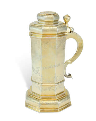 A GERMAN SILVER-GILT PEG TANKARD - photo 5