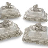 A SET OF FOUR REGENCY SILVER ENTR&#201;E DISHES AND COVERS - photo 1