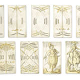 AN EXTREMELY RARE SET OF GERMAN PARCEL-GILT SILVER PLAYING CARDS - photo 2