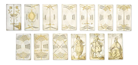 AN EXTREMELY RARE SET OF GERMAN PARCEL-GILT SILVER PLAYING CARDS - photo 2