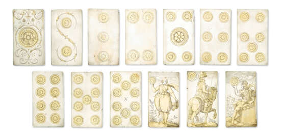 AN EXTREMELY RARE SET OF GERMAN PARCEL-GILT SILVER PLAYING CARDS - photo 3