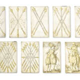 AN EXTREMELY RARE SET OF GERMAN PARCEL-GILT SILVER PLAYING CARDS - photo 5