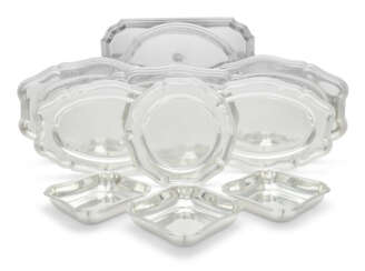 A FRENCH SILVER PART DINNER SERVICE