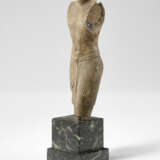 AN EGYPTIAN LIMESTONE SCULPTOR`S MODEL OF A STRIDING OFFICIAL - photo 4