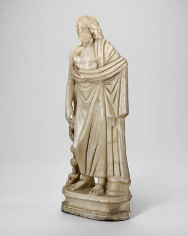 A ROMAN MARBLE ASCLEPIUS - Foto 2