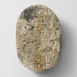 AN EGYPTIAN STEATITE COMMEMORATIVE SCARAB FOR AMENHOTEP III - Jetzt bei der Auktion