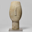 A LARGE CYCLADIC MARBLE HEAD - Prix ​​des enchères