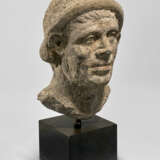 AN ETRUSCAN NENFRO PORTRAIT HEAD OF A MAN - photo 4