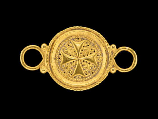 FIVE BYZANTINE GOLD JEWELRY ELEMENTS - фото 4