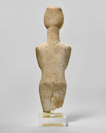 A CYCLADIC MARBLE FEMALE FIGURE - photo 5