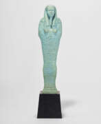 Late Period of Ancient Egypt. AN EGYPTIAN FAIENCE SHABTI FOR NESBANEBDJED