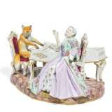 Gruppe "Fuchs am Klavier und zuhörende Dame". Meissen - photo 1