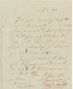 Autographes et lettres. Seeking dragoons on the lines outside New York