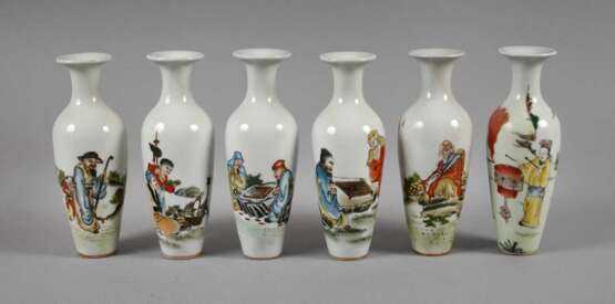 Sechs Vasen China - Foto 1