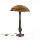 LARGE GLASS TABLE LAMP WITH METAL FOOT - Foto 1