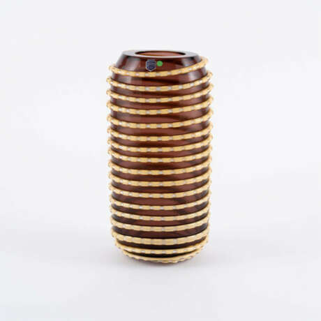 VASE WITH APPLIED GLASS STRAP - photo 1