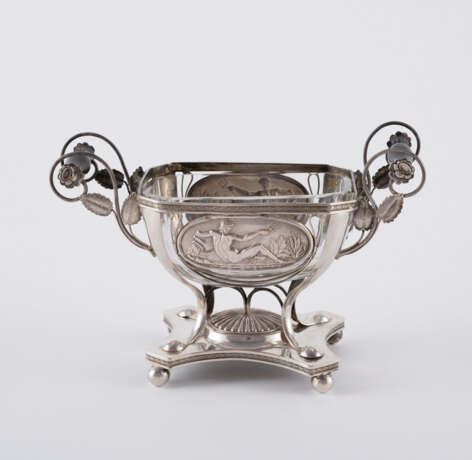 SILVER BIEDEMEIER SUGAR BOWL WITH RIVER GOD - photo 3