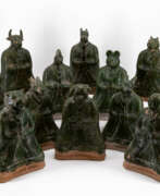 Ceramic products. 12 FIGURINES REPRESENTING THE TWELVE MONTHS