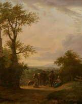 Niederländische Schule. Begegnung am Wegesrand