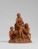 Deutsche Schule. Mary with the Christ Child on the Lamb, Surrounded by St. Anne and the Infant John