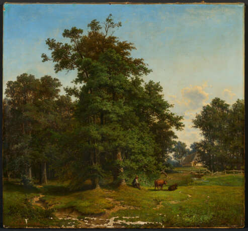 Julius Ehrke. Waldlandschaft mit Hütejungen - фото 2