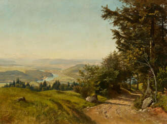 Carl Harveng. Landschaft am Hochrhein