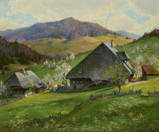 Karl Hauptmann. Frühling bei Muggenbrunn im Schwarzwald - Foto 1