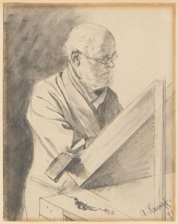 Arthur Kampf. Adolph von Menzel an der Staffelei - photo 2