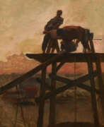 Константин Менье. Constantin Meunier. Arbeiter auf dem Gerüst