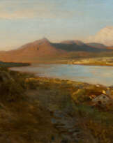 Eduard Wilhelm Pose. Italienische Landschaft mit Flusslauf