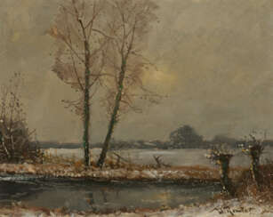 Wilhelm Reuter. Winterlandschaft am Niederrhein