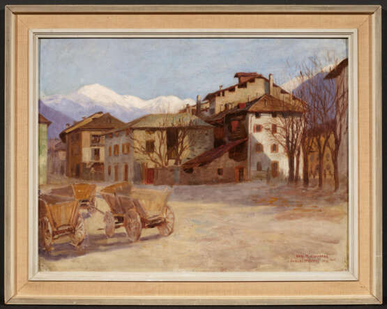 Karl Maria Schuster. Ansicht von Persen (dem heutigen Pergine Valsugana) im Trentino - photo 2