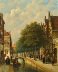 Petrus Gerardus Vertin. Gracht in Delft