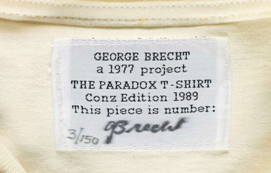 George Brecht. The Paradox T-Shirt - photo 3