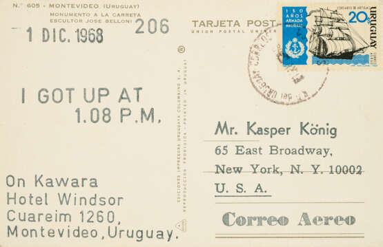 On Kawara. I Got up - фото 5