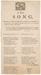 An early patriotic song on a rare broadside