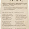 An early patriotic song on a rare broadside - Maintenant aux enchères