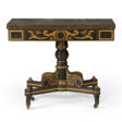 A CLASSICAL GILT-STENCILED AND SIMULATED ROSEWOOD CARD TABLE - Auktionspreise