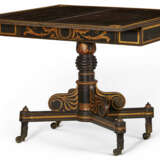 A CLASSICAL GILT-STENCILED AND SIMULATED ROSEWOOD CARD TABLE - Foto 6