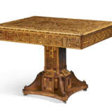 A MARQUETRY AND PARQUETRY-INLAID WOOD CENTER TABLE - photo 2