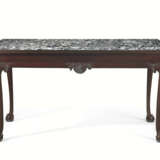 THE CHEW FAMILY CHIPPENDALE CARVED MAHOGANY SLAB TABLE - photo 1