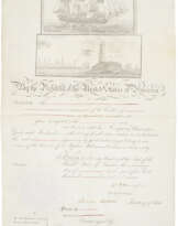 An extraordinarily rare Mediterranean Ship's Passport signed during his one-month presidency