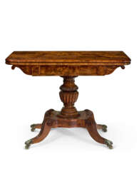 A CLASSICAL MAHOGANY CARD TABLE