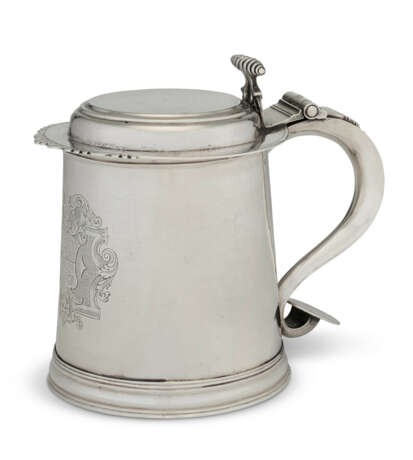 AN AMERICAN SILVER TANKARD - Foto 1